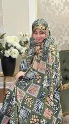 چادر رنگی سبز پلنگی